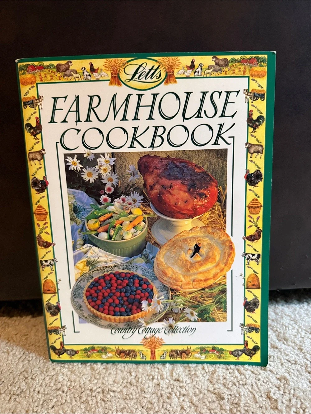 Farmhouse Cookbook - Green/Yellow Cover